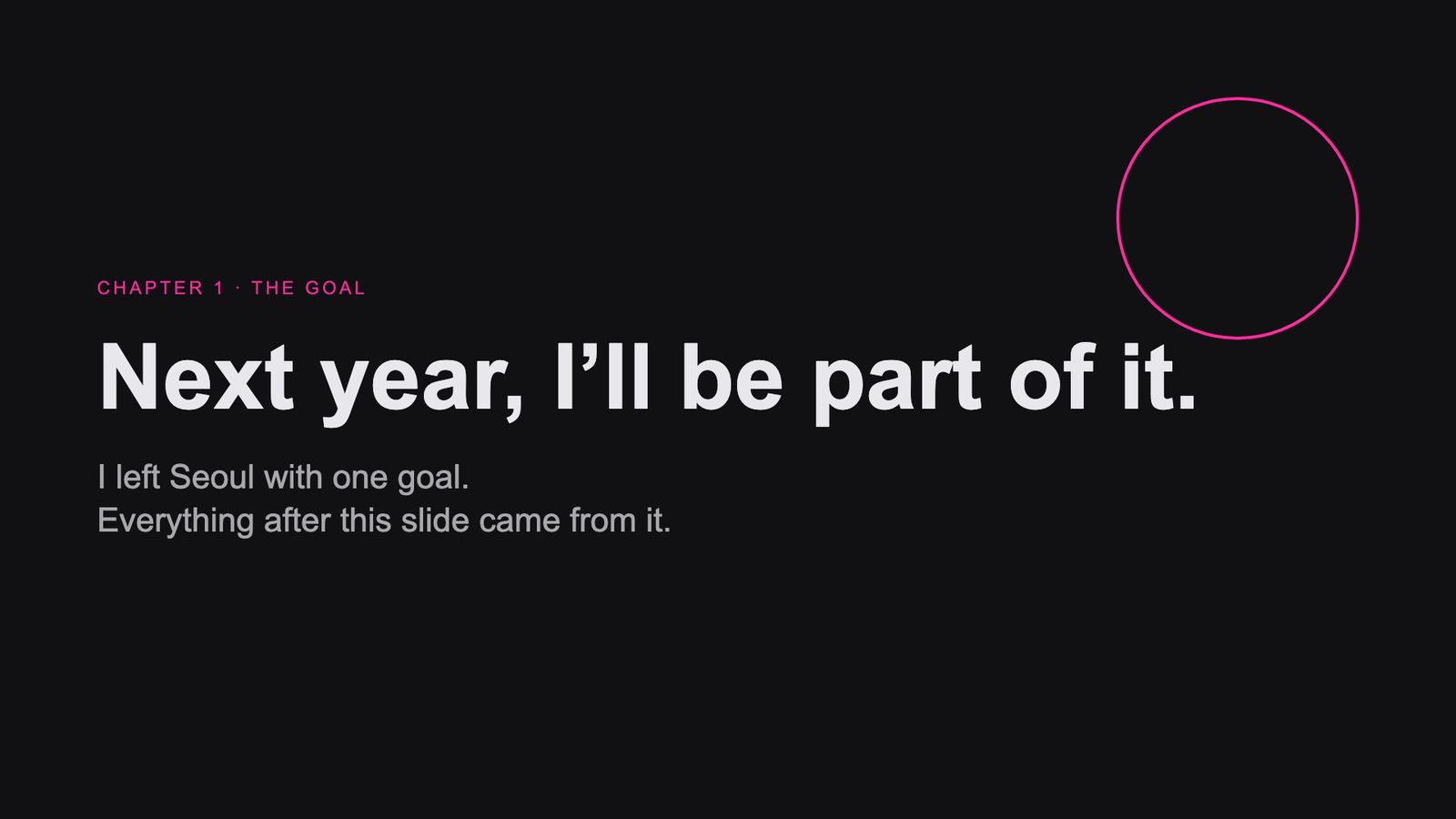 Slide 18: Next year, I’ll be part of it.