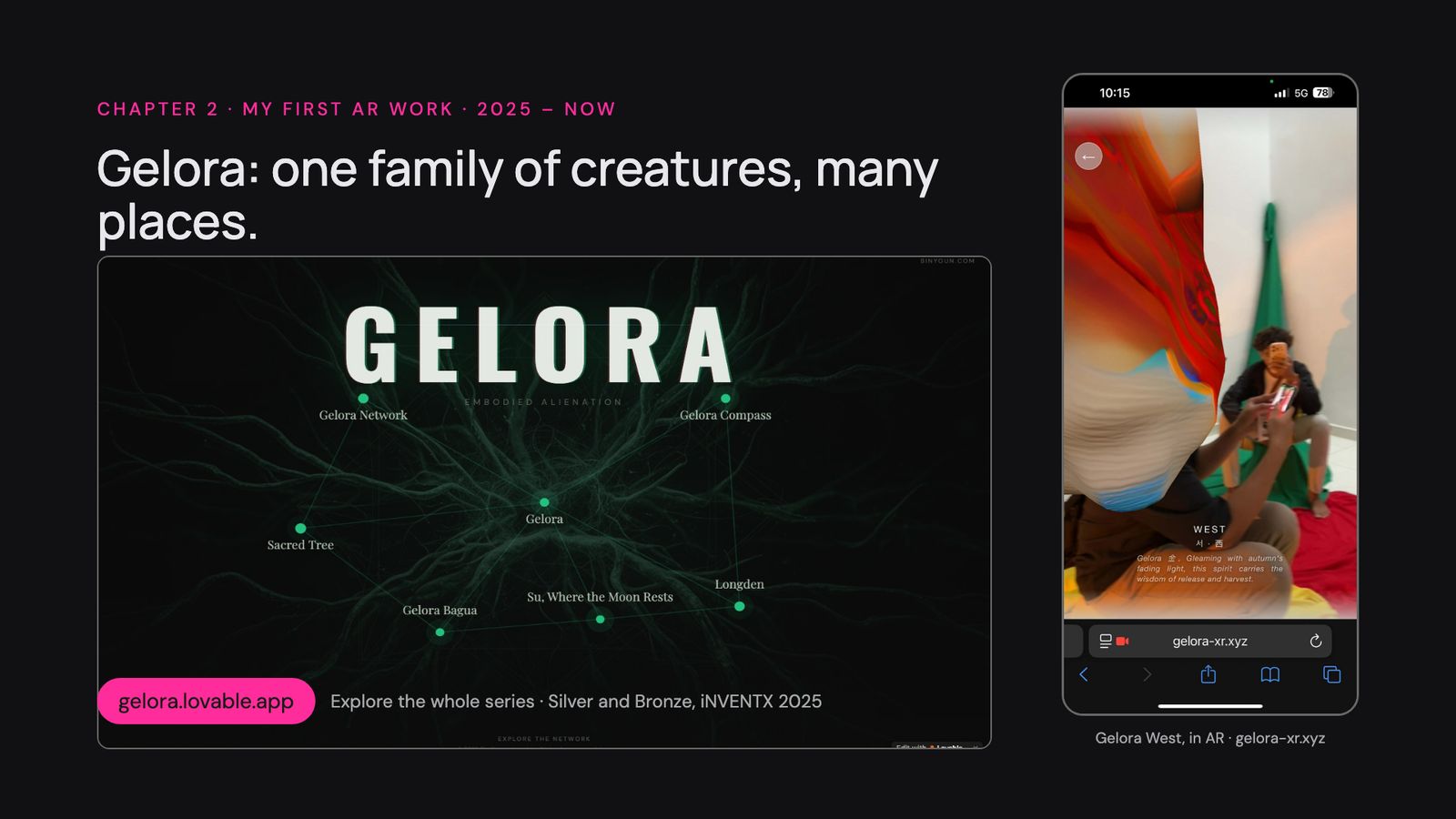 Slide 26: Gelora: one family of creatures, many places.