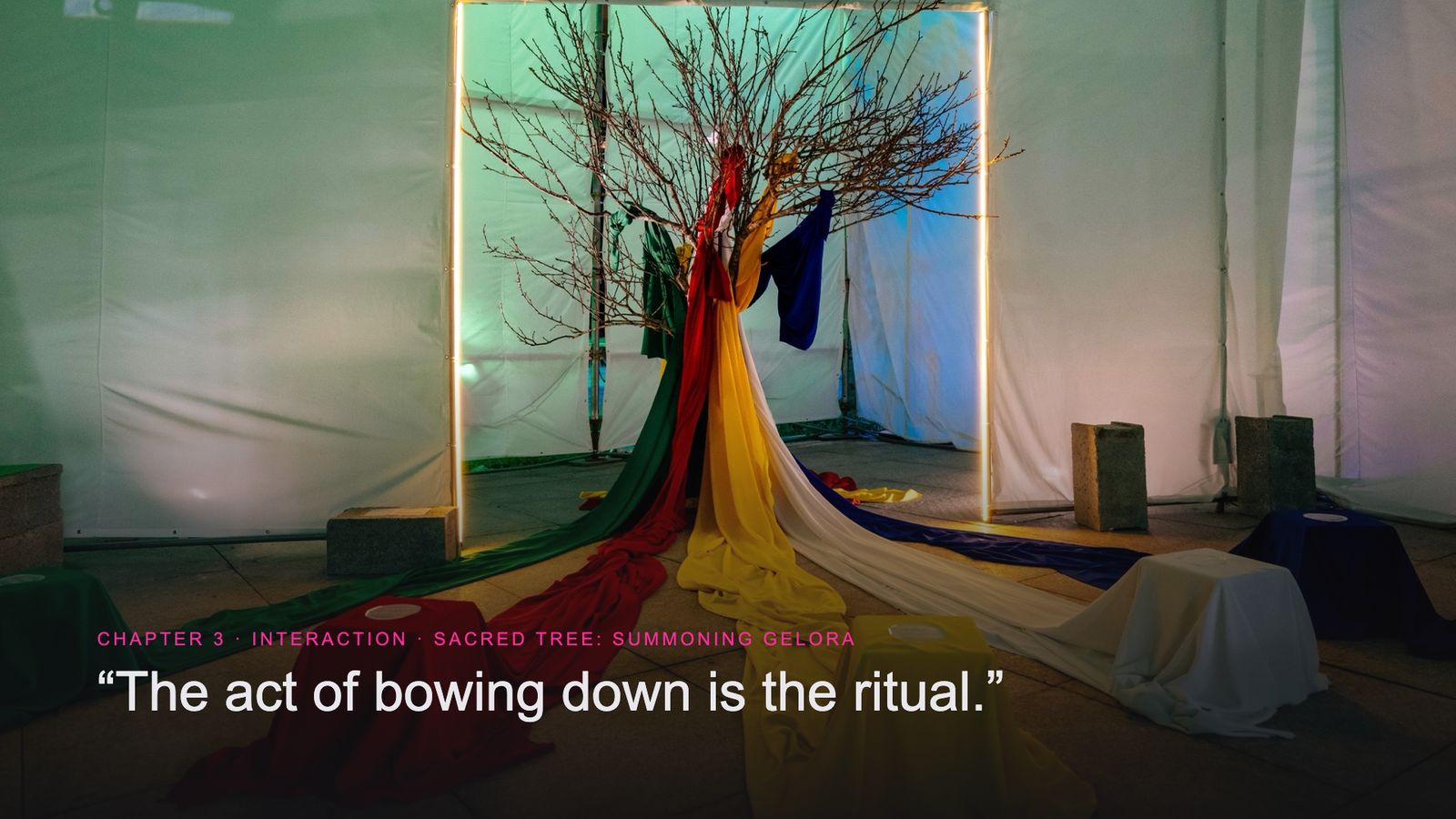 Slide 28: “The act of bowing down is the ritual.”