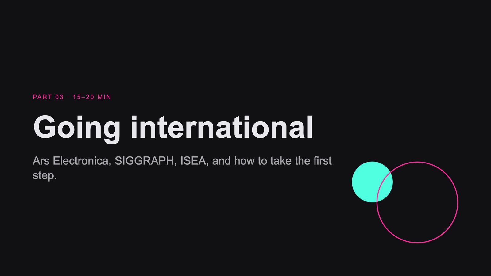 Slide 39: Going international