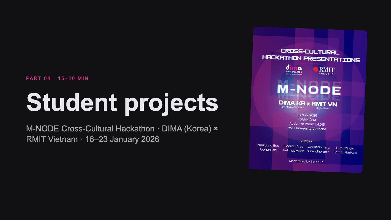 Slide 50: Student projects